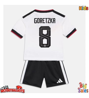 Germany Leon Goretzka #8 Replica Home Stadium Kit for Kids World Cup 2026 Short Sleeve (+ pants)